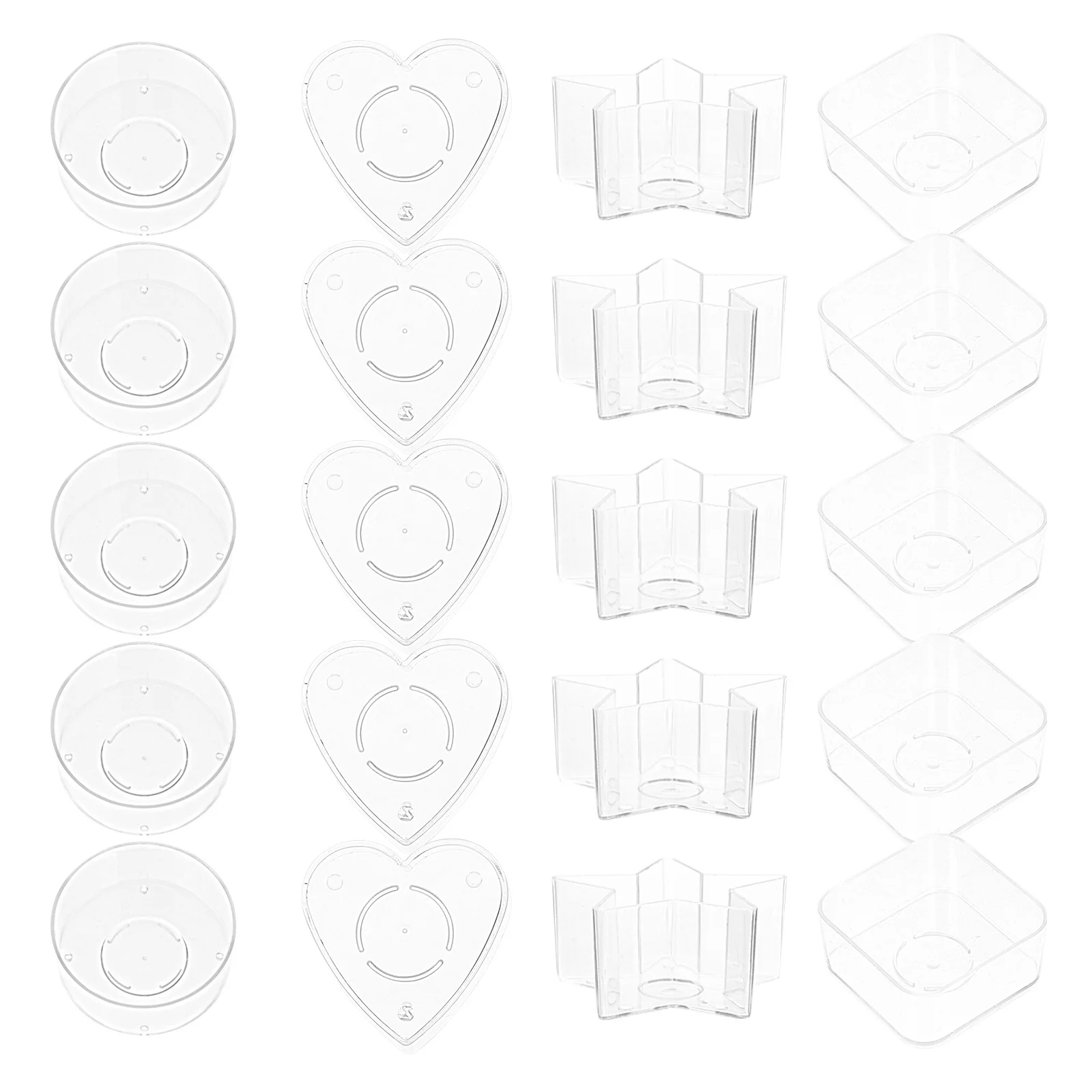 

20pcs With Lid Small Box Set Small Cup For Diy Making Craft Beads Organizing Storage