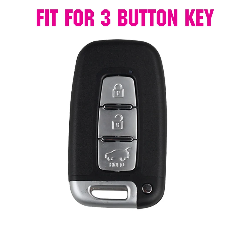 Silicone Key Case Fob Shell Cover For Kia Sorento Sportage For Hyundai I30 Veloster Ix35 Tucson 2010-2016 3 Buttons Skin Keyless