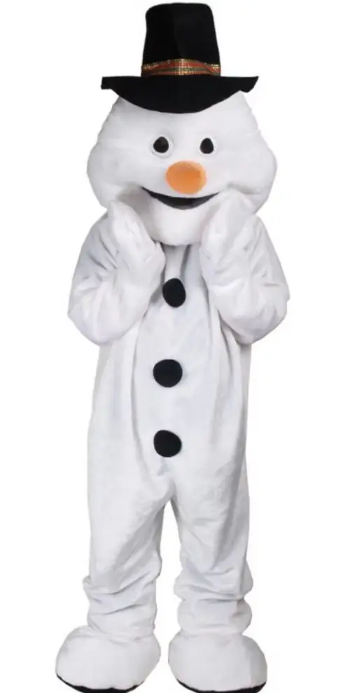 

Новая версия, очень счастливый костюм талисмана снеговика для взрослых, нарядное платье на день рождения, наряды для косплея на Хэллоуин, одежда на Рождество