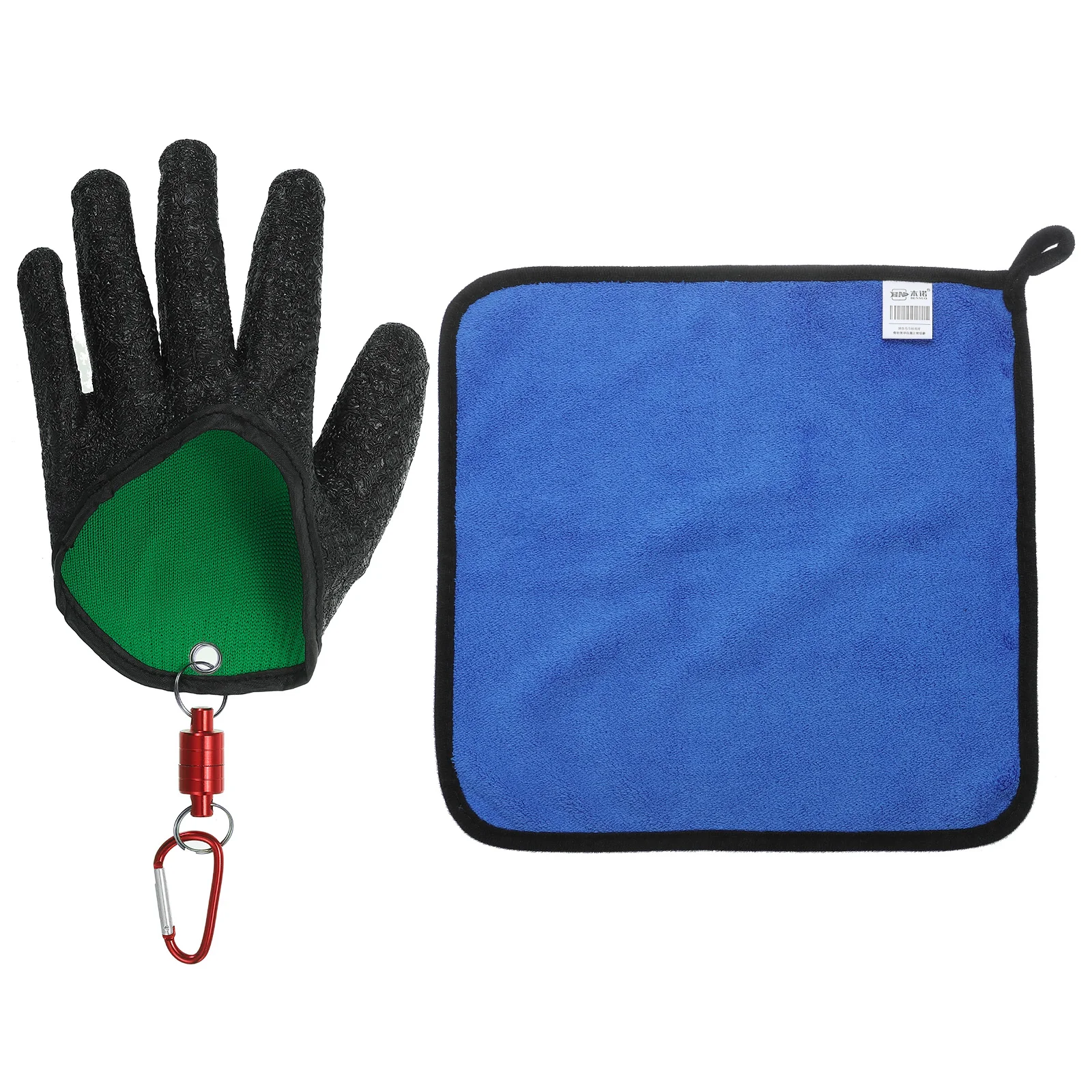 

Рыболовные перчатки с магнитным отпуском Профессиональные перчатки для ловли рыбы с полотенцем для рук, чистки ловли (слева/правая)