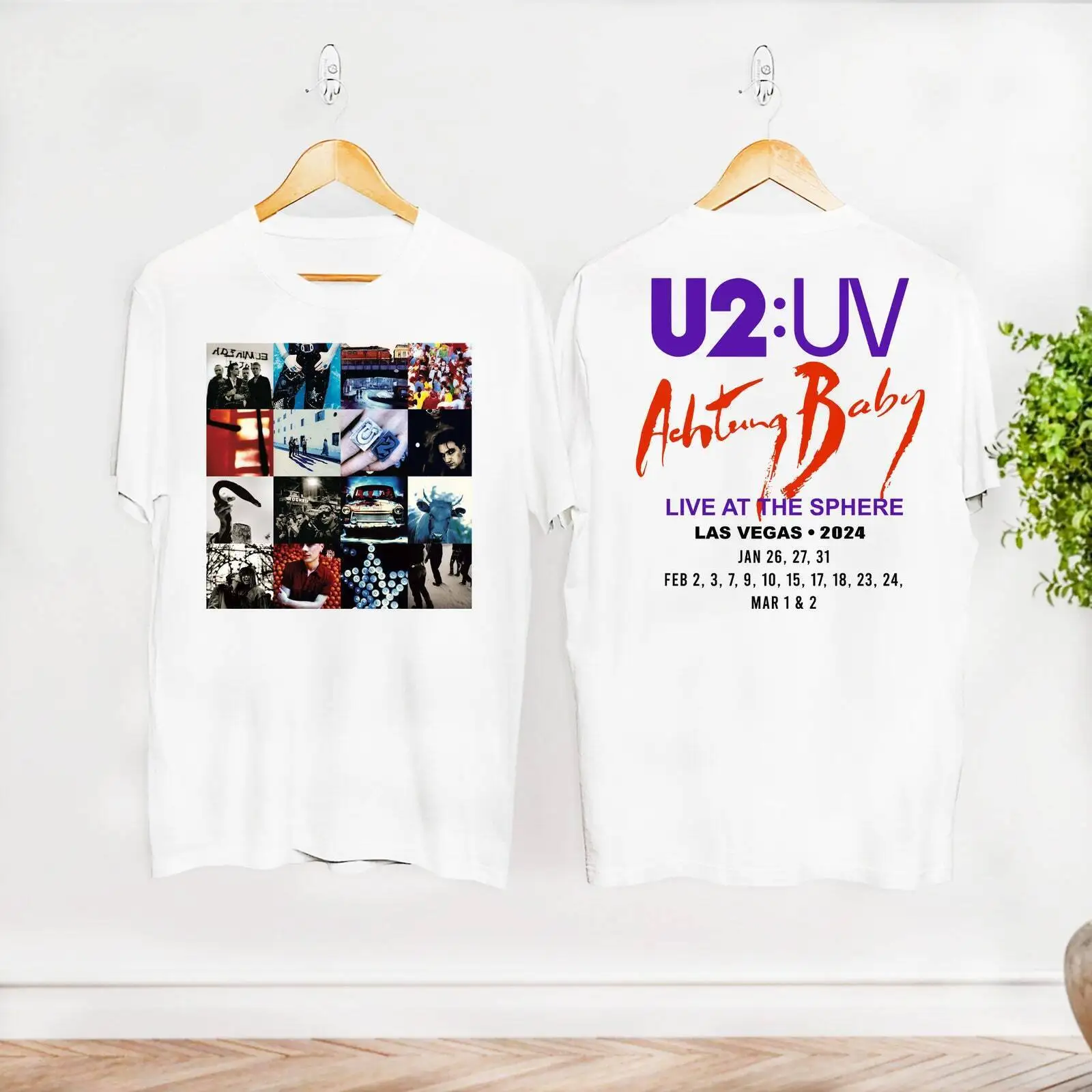 U2:UV Achtung Baby Shirt, Live At Sphere U2 Band Tour 2024 Shirt, Classic Rock U