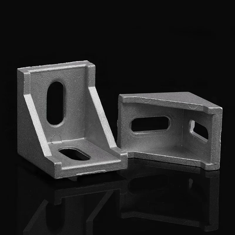 Lot de 10 connecteurs d'angle en aluminium pour profilés extrudés 2020 2028 3030 3060 4040 4080 4545, angles 20 30 40 45, pièce CNC