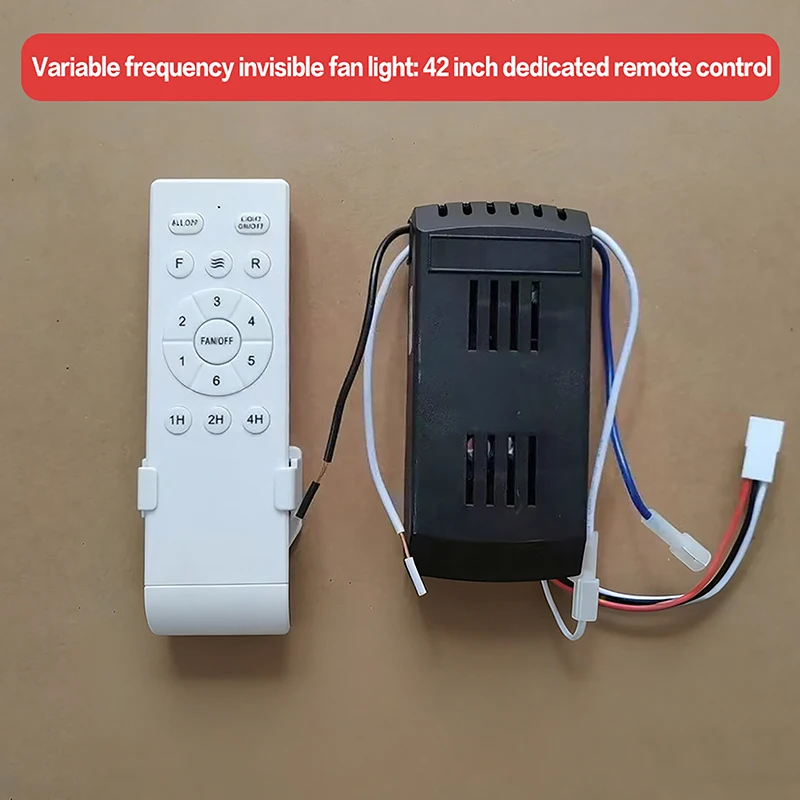 6 Speed Timing Ceiling Fan Remote Control Kit, Low Voltage Frequency Conversion Controller with Receiver