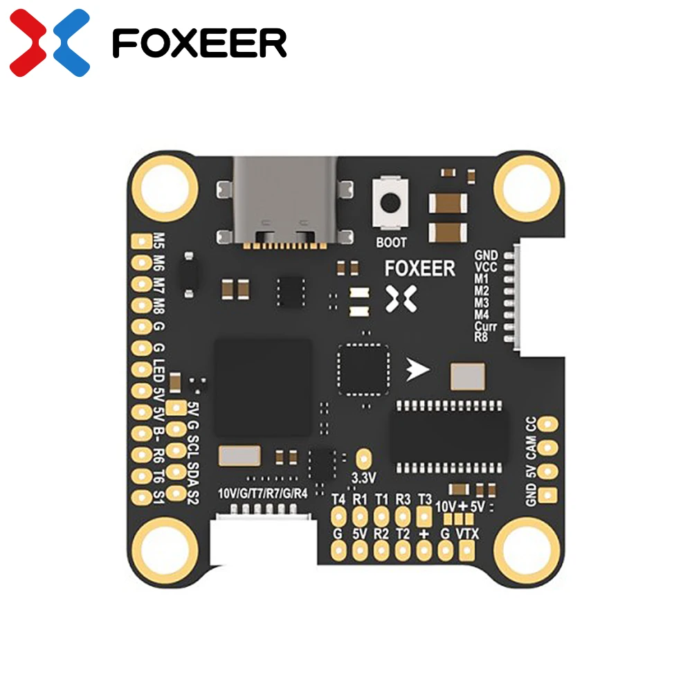 

FOXEER H7 / H7 Mini H743 Контроллер полета MPU6000 Dual BEC барометр 4-8S LIPO 20x20 мм для радиоуправляемого FPV Фристайл дрона X8 DIY части