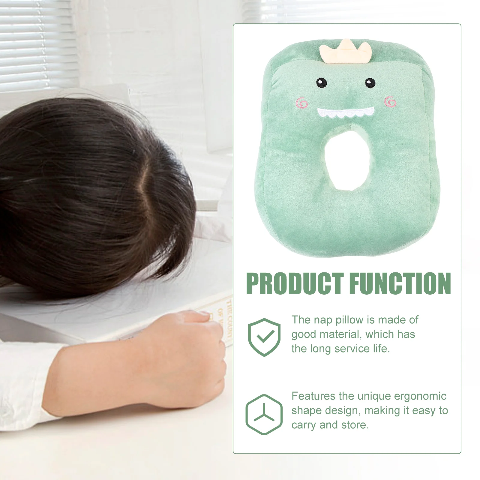 Perforated Ear Pillow Office Accessory Nap Pillows Wear-resistant Pearl Cotton Sleep Supply Convenient Travel