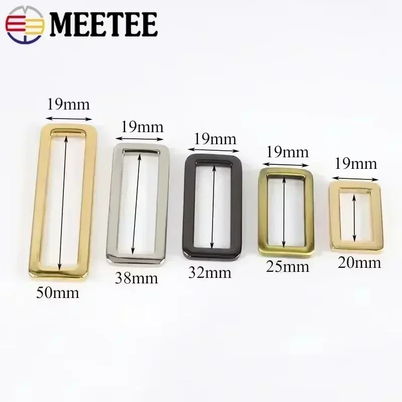 Fotografia 4: 5/10 pçs 20-50mm saco de metal anel fivelas bolsa cinta cinto ajustar fecho webbing conector fivela loop diy acessórios de ferragem