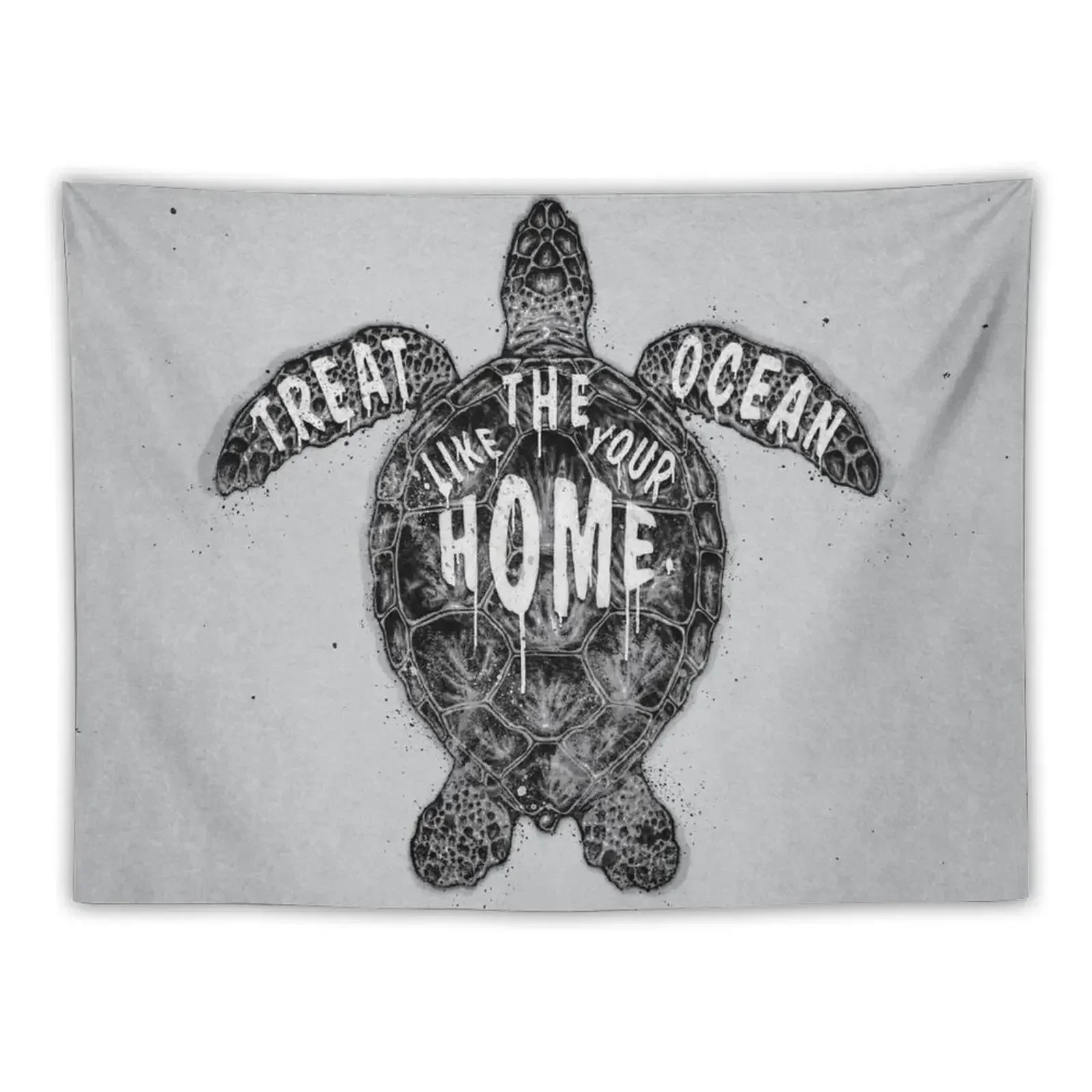 

OCEAN OMEGA (MONOCHROME) Tapestry Aesthetic Room Decoration Room Decoration Accessories Tapestry