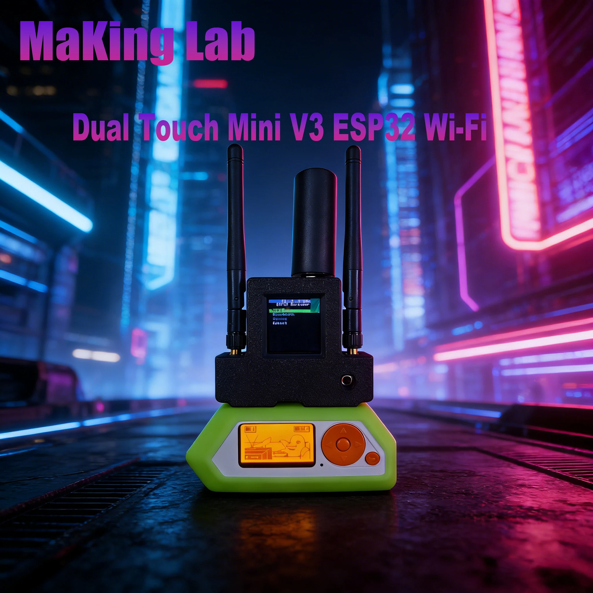 

Плата Flipper Zero Dual Touch Mini V3 3-в-1 с Wi-Fi ESP32, встроенным GPS-модулем и экраном от AWOK