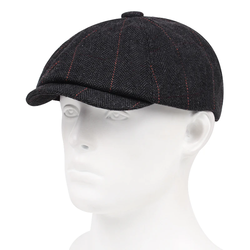 2022 Plaid Beret klasyczny Retro kapelusz gazeciarz styl męskie i damskie kapelusze ogólne transportu na zewnątrz kapelusze męskie hurtownia