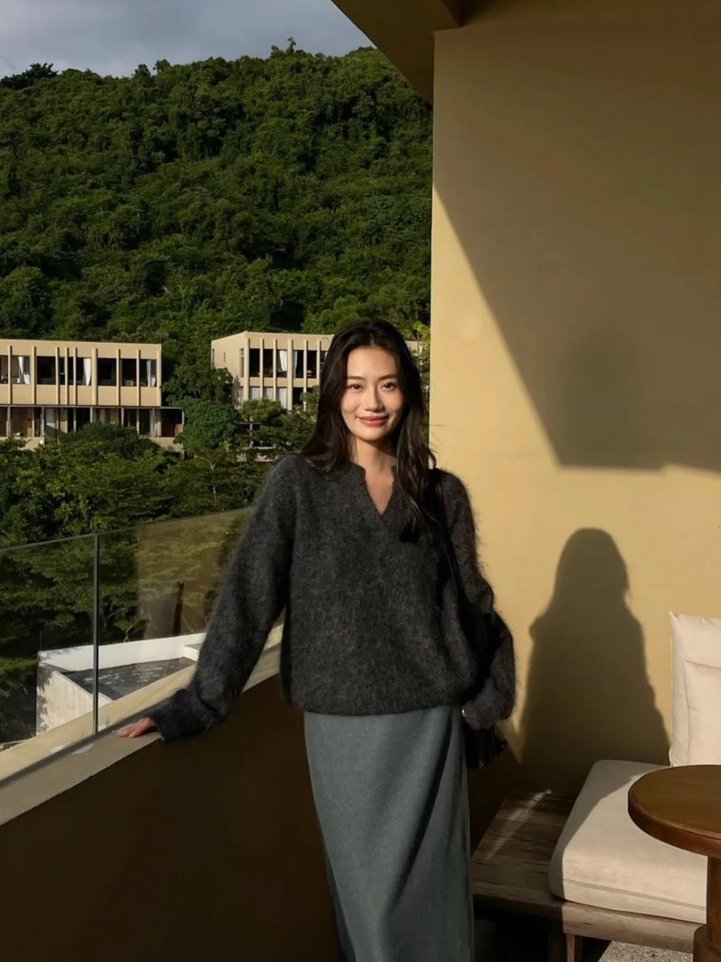 

PURI Korean Sle Soft Fuzzy Crt Camere Sweater Women's Lazy Knitted irt Autumn Winter Inner Wear Base Top