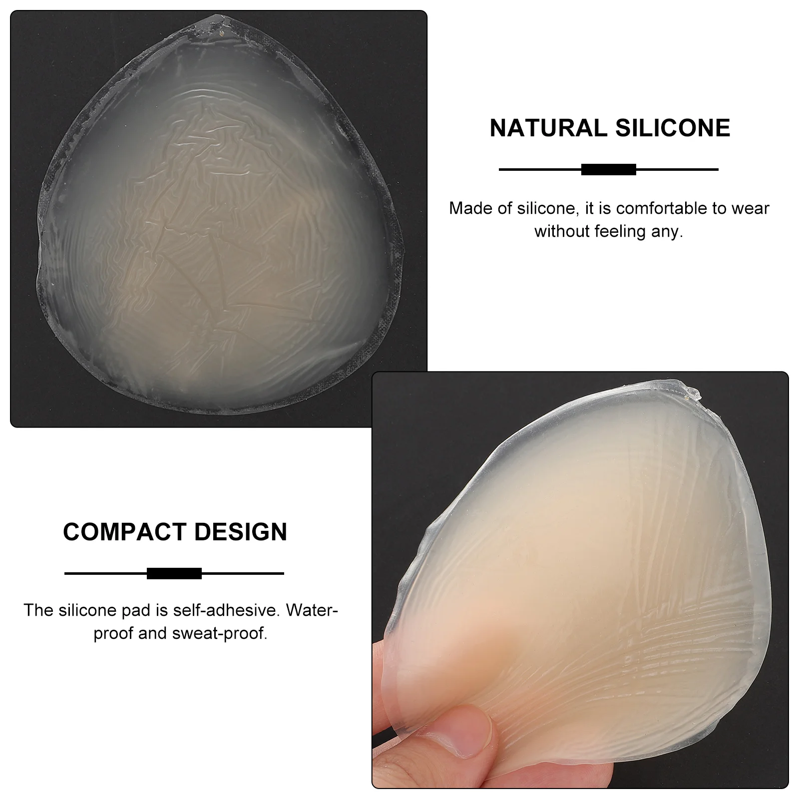 2 Stuks Bikini Vrouwen Geslachtsdelen Screen Protector Miss Woman Slipje Bikini Pads 9X75X05 Cm Silicagel siliconen