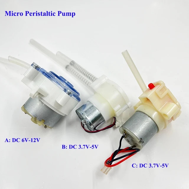 1PC Micro DC 3.7V-5V 320/260 Silnik pompy perystaltycznej wodnej DC 6V-12V Szczotka metalowa 500 Silnik pompy perystaltycznej wodnej
