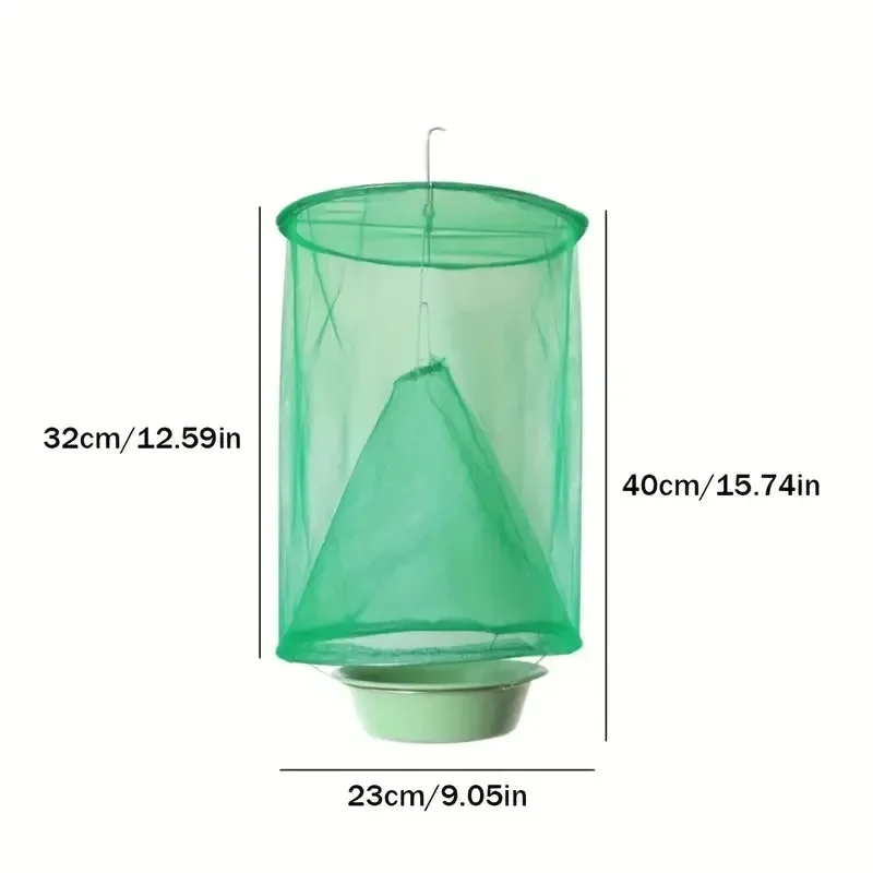 

Hanging fly trap, foldable and reusable fly trap, practical for home use, garden and orchard pest control tool