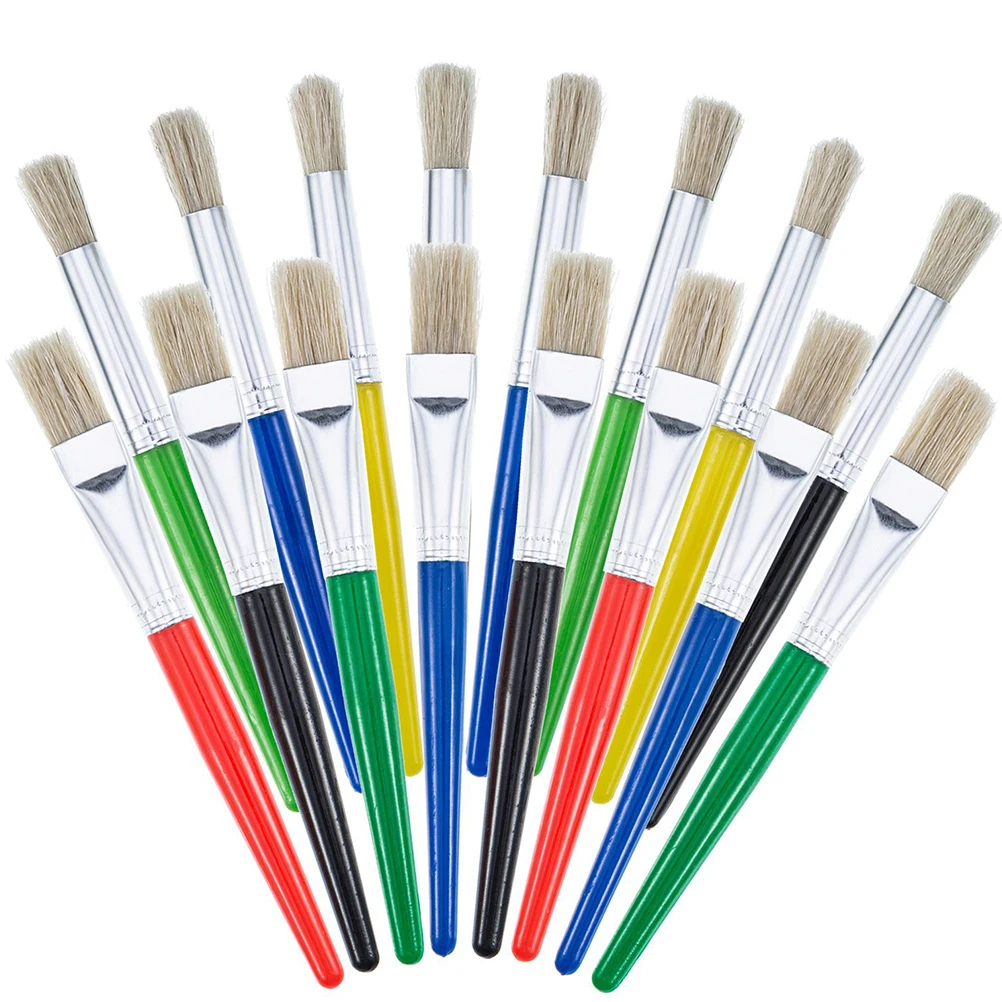 

Oil Paint Brush Set Durable Watercolor Gouache Brushes Travel Friendly Painting Supplies Kids Beginners Professionals Acrylics