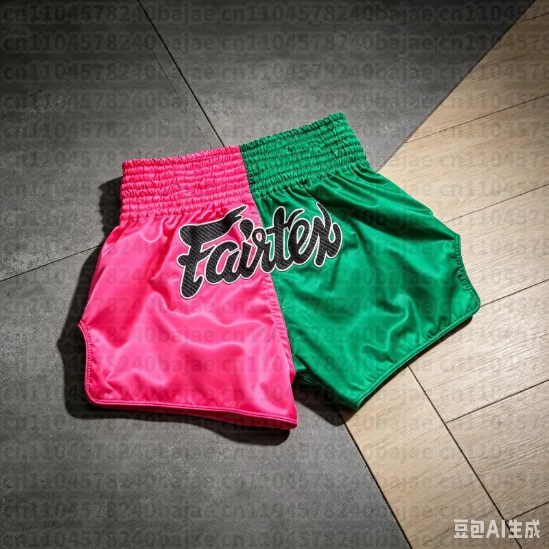 New Muay Thai Shorts Quantum Men's Kid Oversized Breathable Speed Drying Octagonal Cage Training Shorts