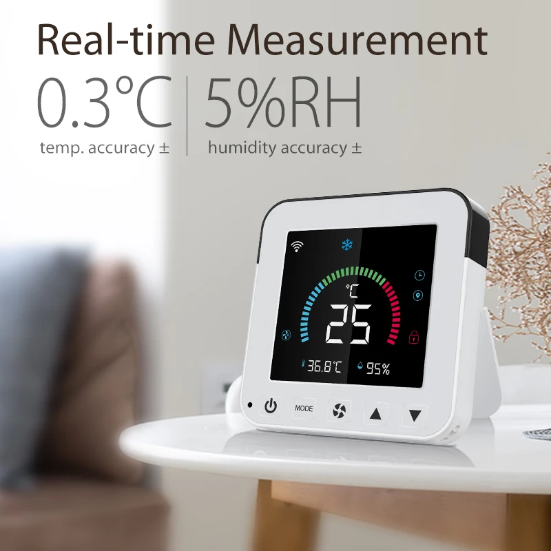 Tuya Smart Life Wireless WiFi Bluetooth Infrared Air Conditioner Controller Temperature Humidity Detector Sensor Work with Alexa
