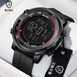 LIGE Digital Watches Sports LED Flashlight Wristwatches Men's 50m Waterproof Watch Digital Light Stopwatch Military Watch Men