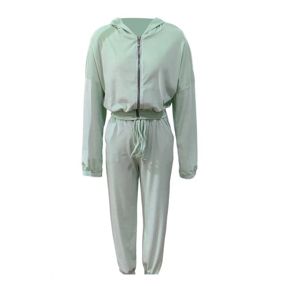 2026 가을 겨울 긴 소매 컬러 지퍼 재킷 바지 루즈핏 오피스 출퇴근 여성 가을 의상 세트 트랙수트