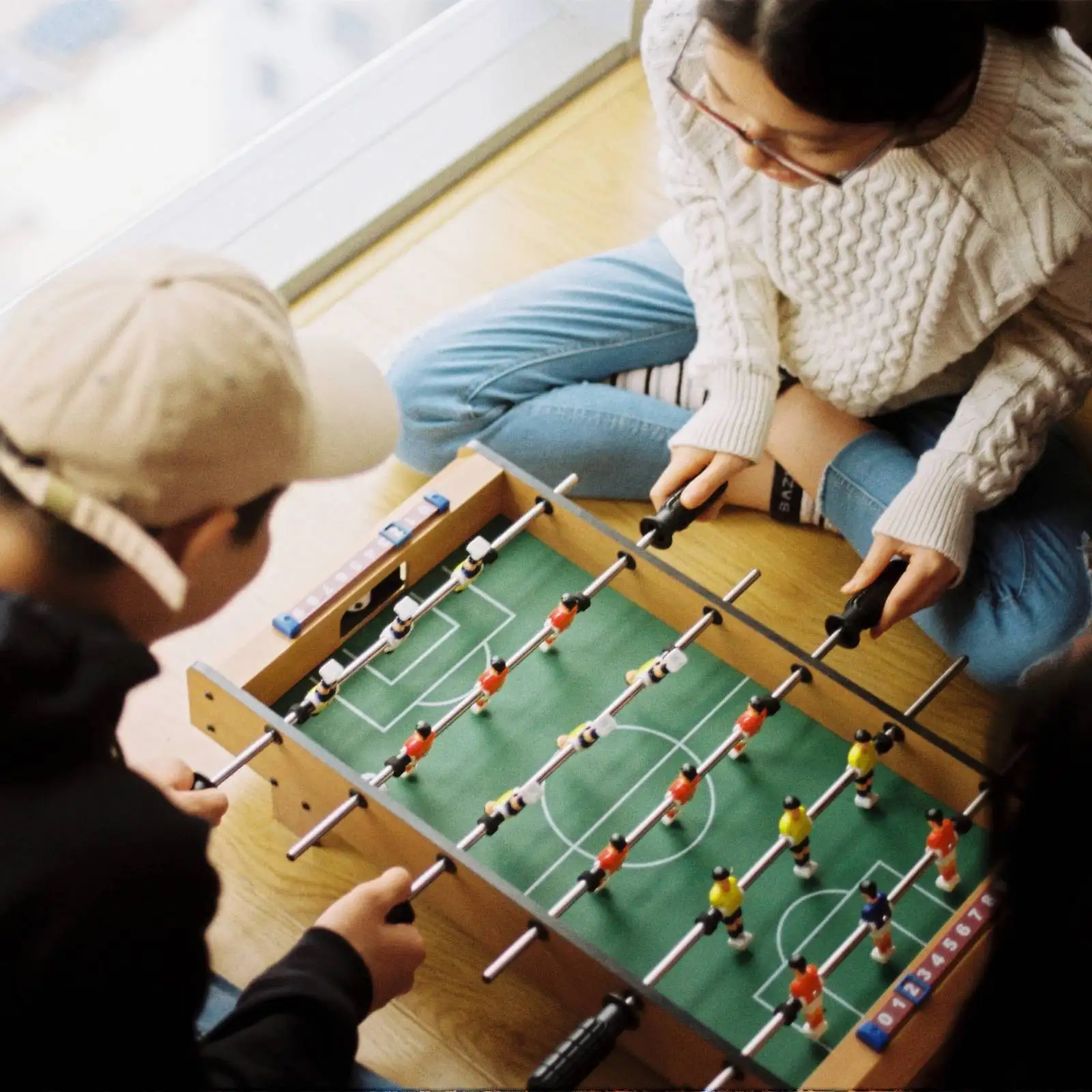 Mangos de fútbol de mesa de 8 piezas, varilla de fácil instalación, ligera y práctica, reemplazo octogonal, accesorios de piezas para niños