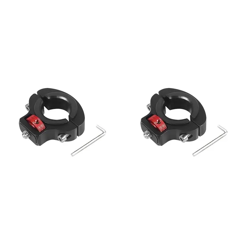 ABZZ-2X Adjustable Anti-Reverse 1/4 Screw Clamp Side Reinforcement Diameter Riding Photography Bicycle Fixing Bracket,B
