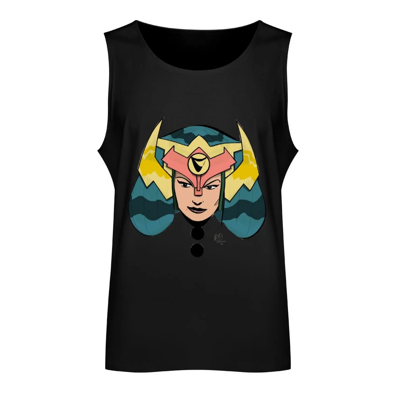 Big Barda portrait Tank Top Men's gym t-shirts Top summer sports t-shirts for men sexy clothes men