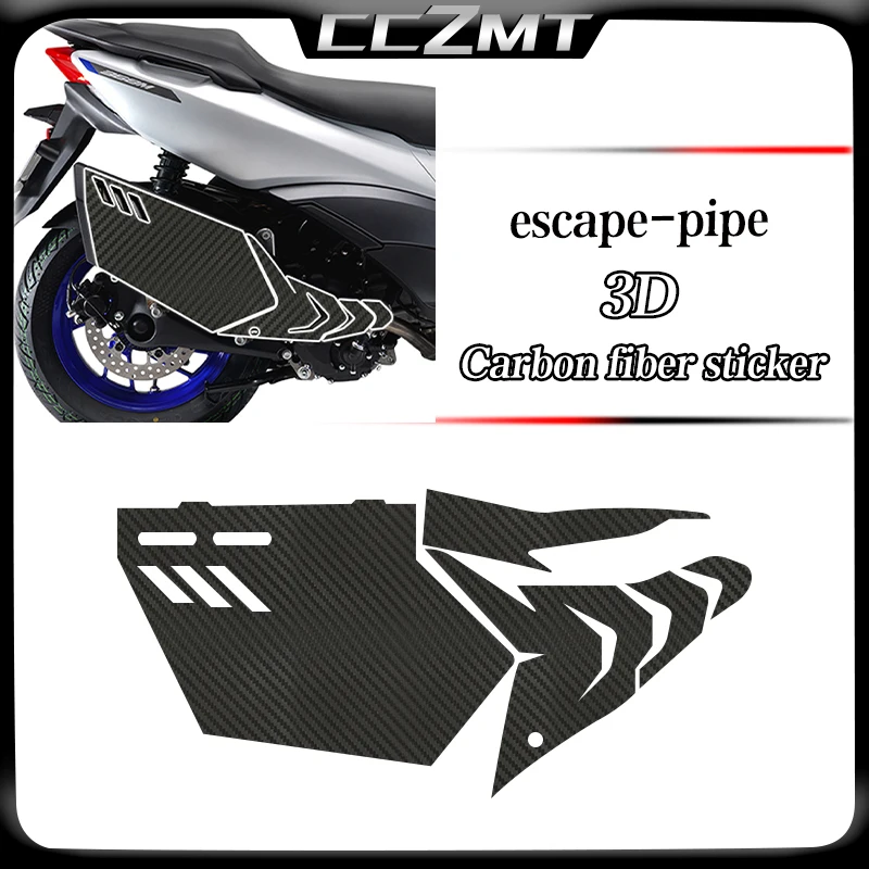 For ZONTES ZT368M 368 M 368m 2024 motorcycle 3D carbon fiber fuel tank sticker body protective film modification accessories