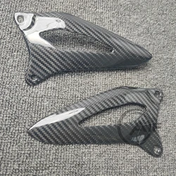 탄소 섬유 힐 가드 플레이트 발 받침대, Triumph Speed Triple 1200RS 1200RR 2021-2024