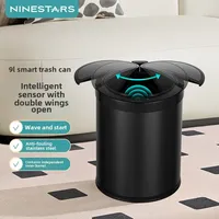 Intelligent induction trash can household automatic with lid stainless steel kitchen living room toilet trash can