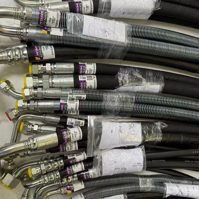 OEM-Spec Hydraulic Hose Set for Hitachi 130W Excavator - Complete with Fittings & Seals