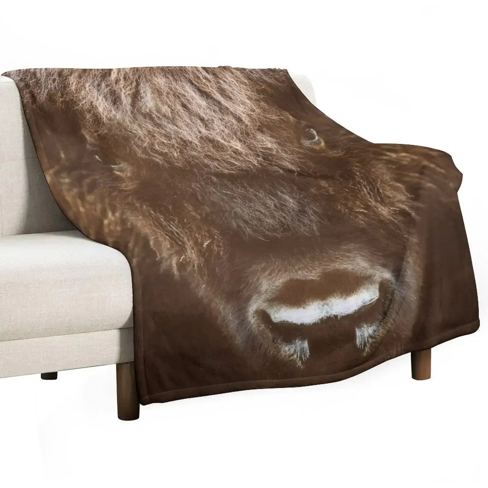 Bison Throw Blanket Polar warm winter blankets ands Personalized Gift Blankets