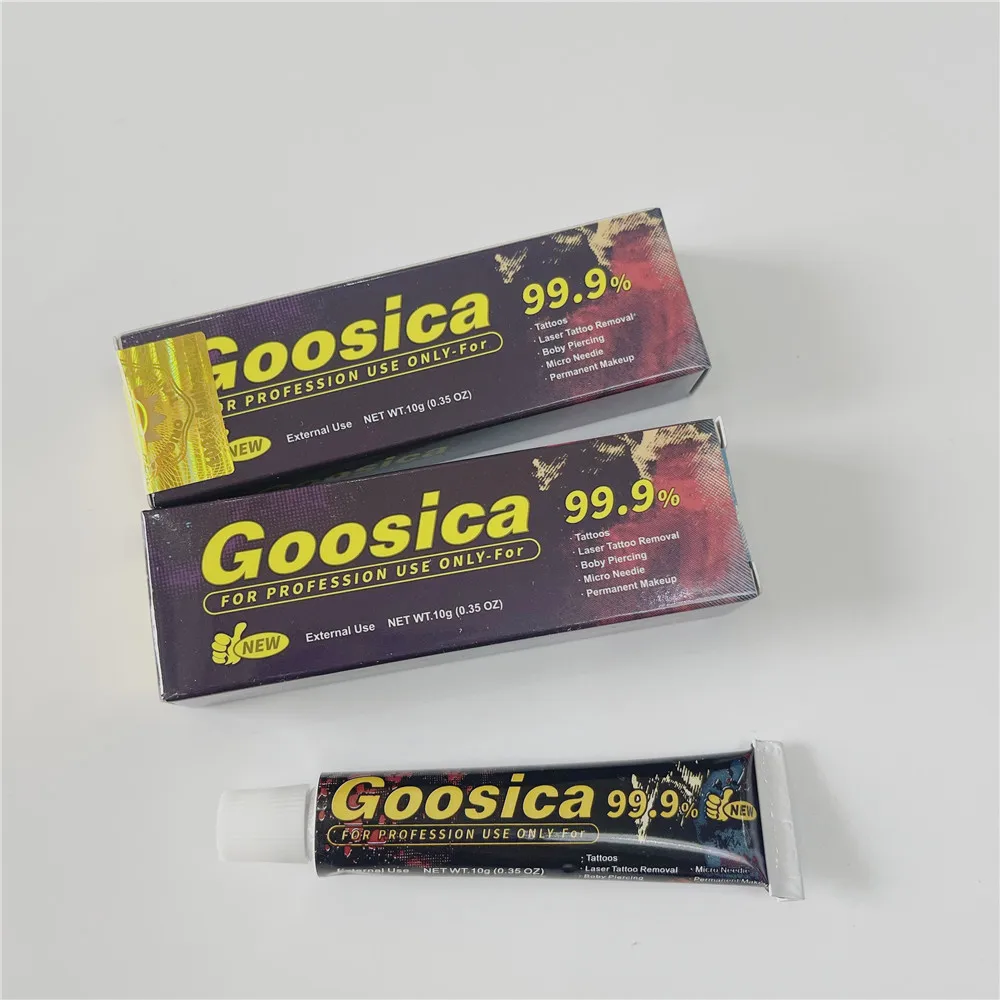 

99,9% Goosica 10 г перед татуировкой, крем для перманентного макияжа, пирсинга, микроблейдинга, подводки для бровей, губ, оптовая продажа, Прямая доставка