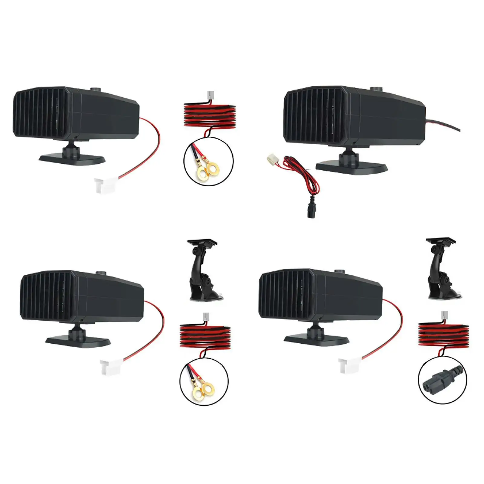 

Electric Car Heater Portable Fast Heating High Performance 360 Degree Adjustment Premium Practical Windshield Defroster Demister