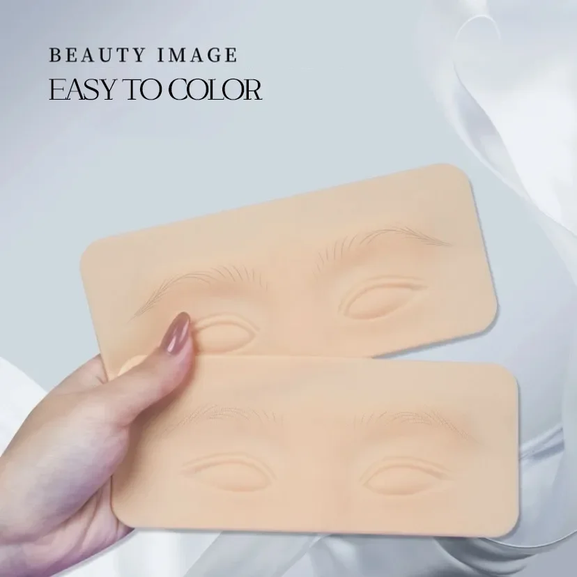 

Silicone Eyebrow Mold Tattoo Practice Fake False Skin Permanent Eyebrow Makeup Template Microblading Training PMU Accessories