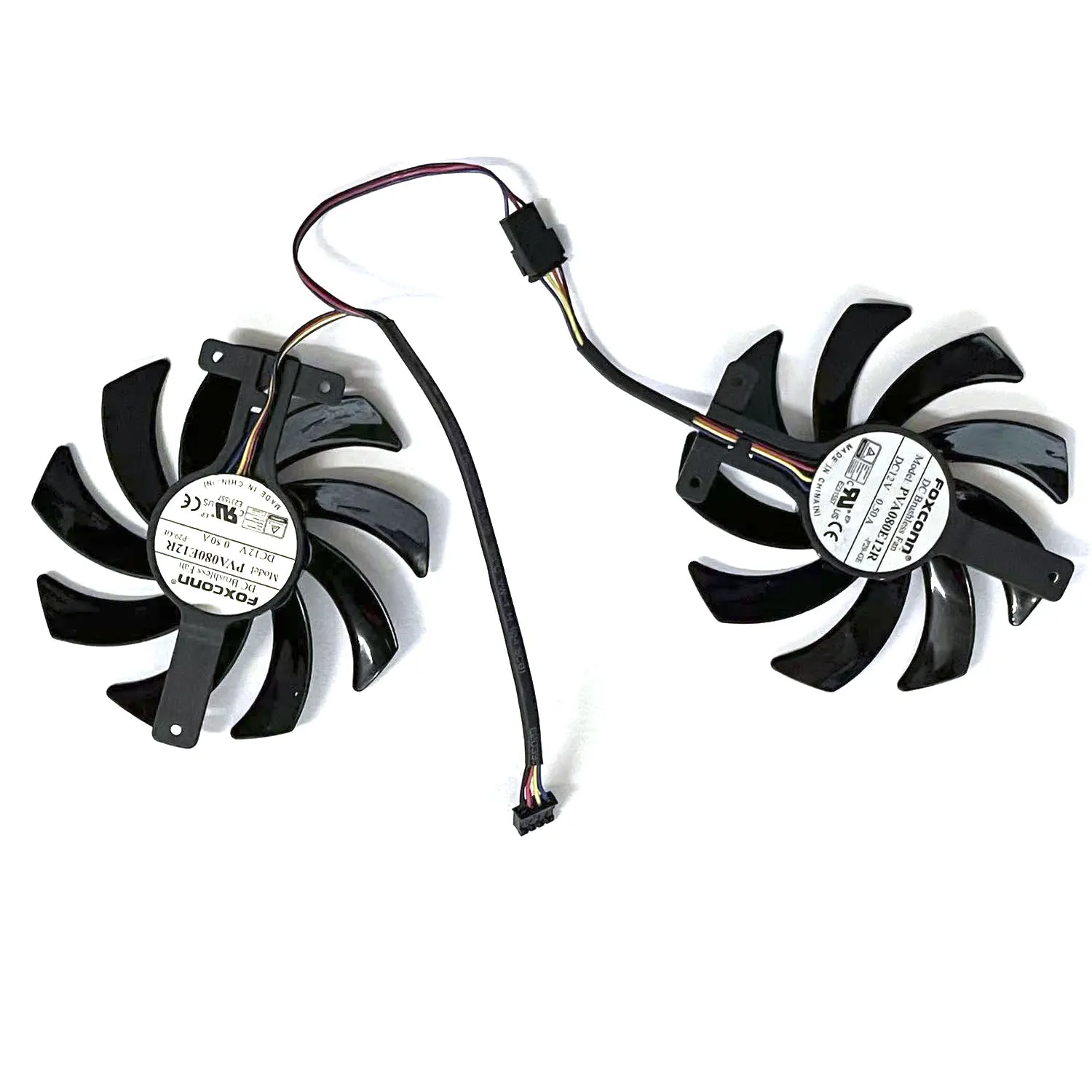 New RX5600 XT GPU Fan 4PIN PVA080E12R DC 12V 0.5A For ASRock RX 570 590 5500XT 5600XT Graphics Cooling Fan