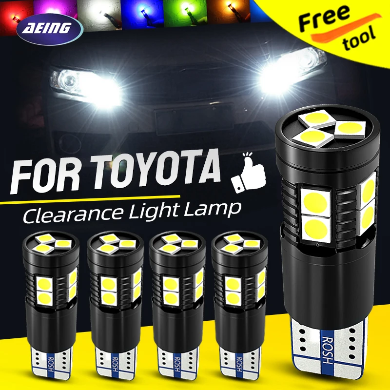 T10 W5W LED Clearance Parking Light Bulb For Toyota Auris Avensis T25T27 Aygo Camry 4Runner 86 Avalon Hilux LAND CRUISER Corolla