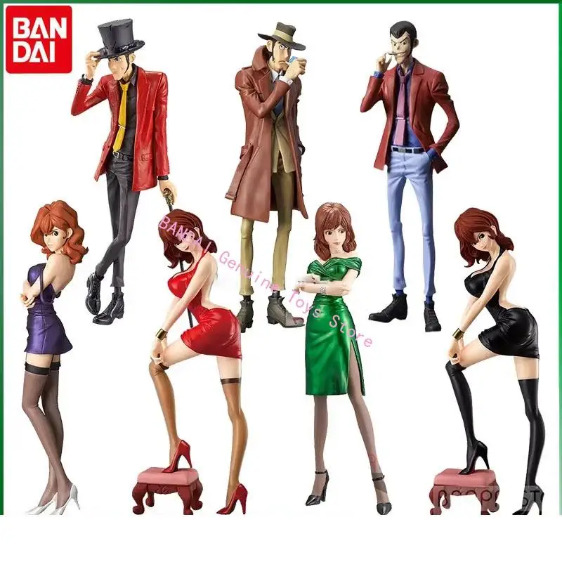 بانداي الأصلي لوبين III بريق بريق الألغام Fujiko Zenigata Koichi ريبيكا روسيليني عمل نموذج لجسم سطح المكتب الحلي