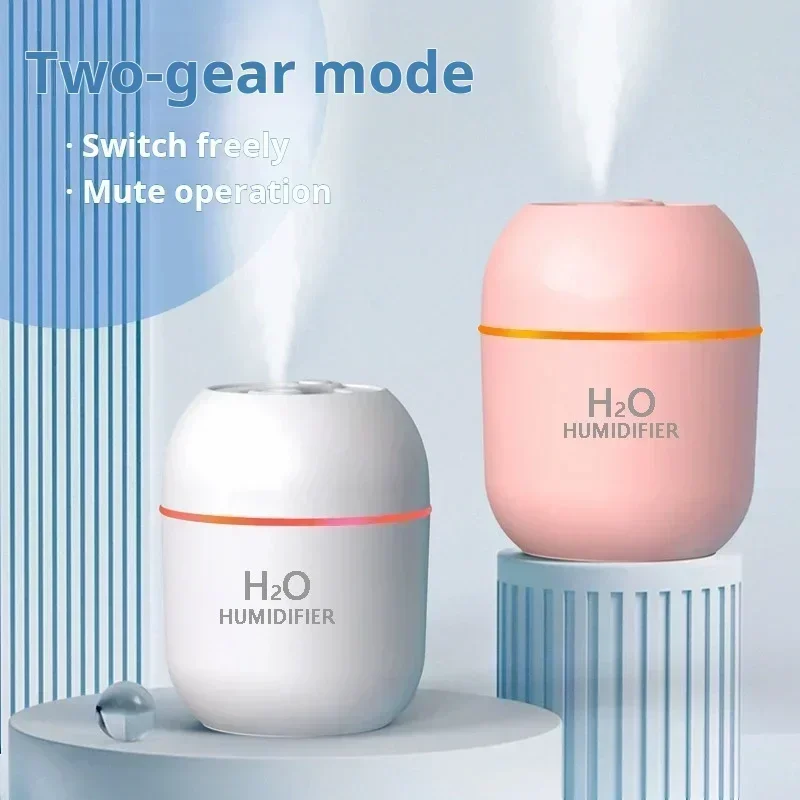 Mini USB Portable Air Humidifier with Colorful Atmosphere Light New Model Cross-Border Popular Small Air Humidifier for Office
