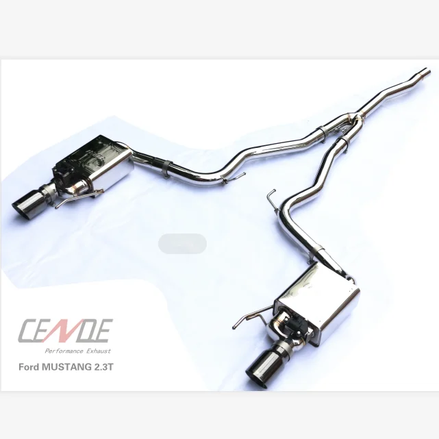 Guangzhou Header Carbon Fiber Tips Exhaust System for ford Mustang Ecoboost 2.3 T