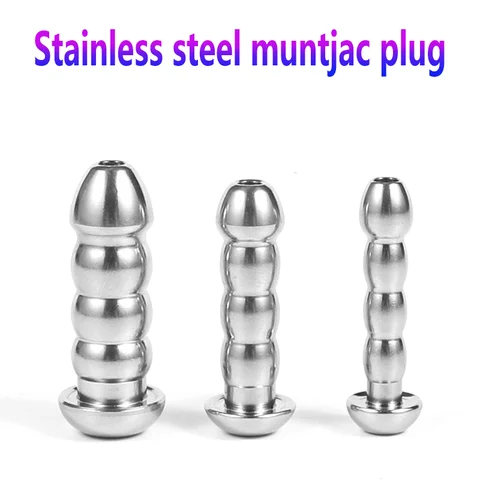 Stainless Steel Urethral Sound Dilator Male Penis Urinary Plug Hollow Threaded Urethra Catheter Stimulator Ejaculation Delay Toy