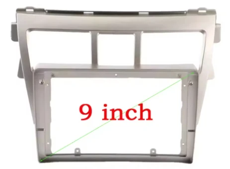9 Inch Car Frame Fascia Adapter Android Radio Dash Fitting Panel Kit For Toyota Vios Belta Yaris Vitz 2006-2012