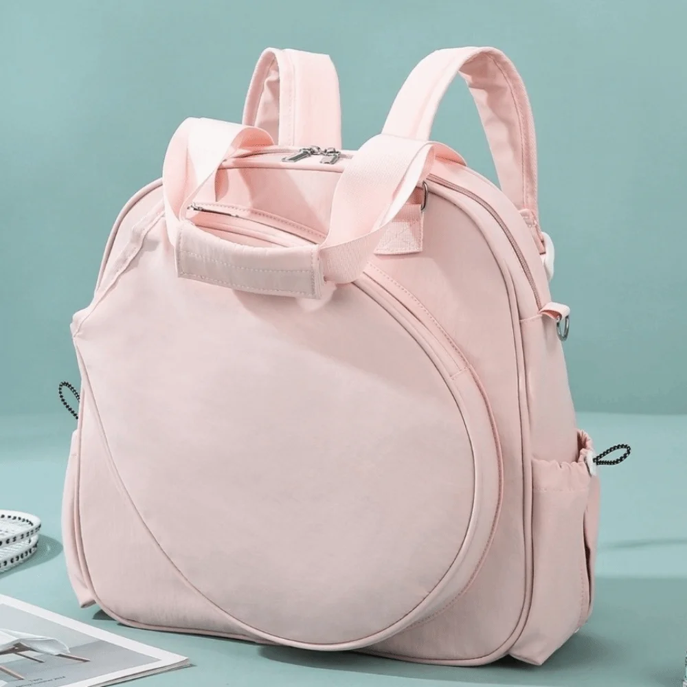 Large Capacity Tennis Backpack Waterproof Multi-functional Tennis Racket Bag Solid Color Comfortable Sports Fitness Bag Women