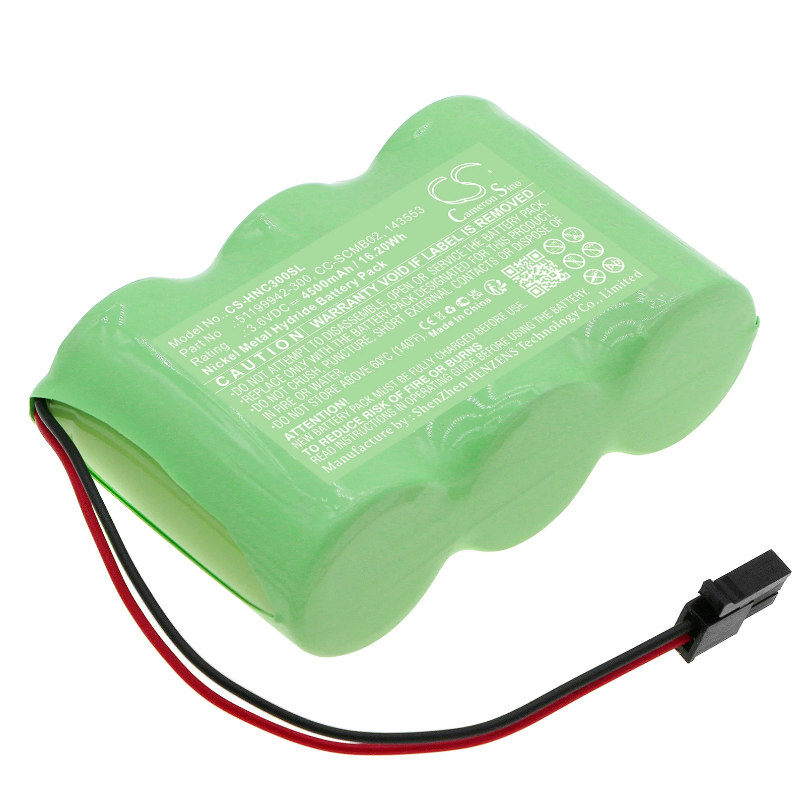 

Ni-MH Alarm System Battery for Honeywell, 3.6V 4500mAh, Compatible Models: C300