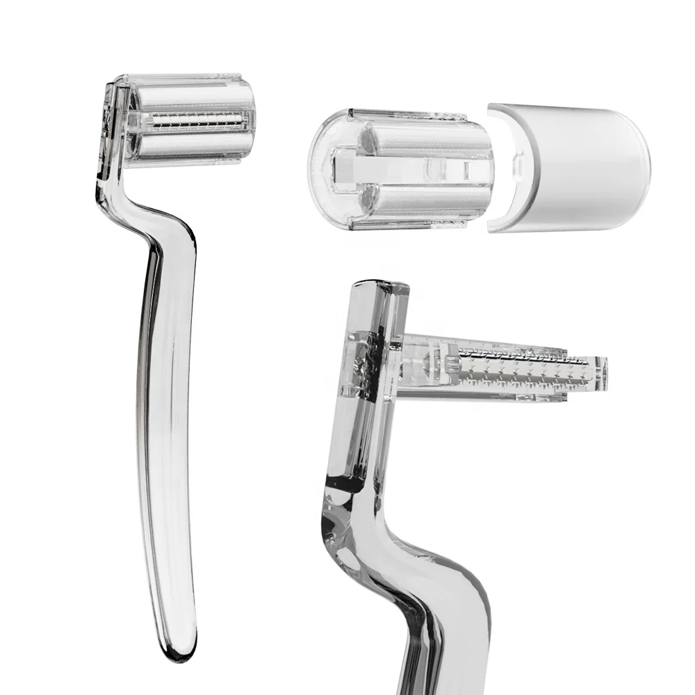 Kimairay 0.25mm Derma Roller for Scalp Body Facial Growth Tool with Liquid Guide Scalp Massage for Beard Hair Care