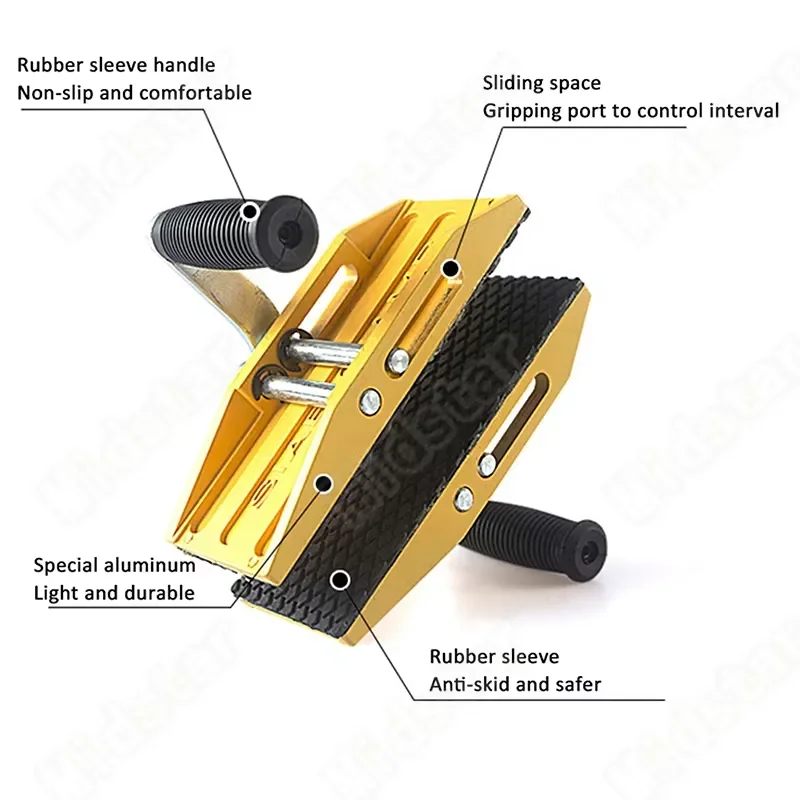 Portable Double Hands Clamp Stone Slab Lifter Labor-saving Hand Carry Clamp