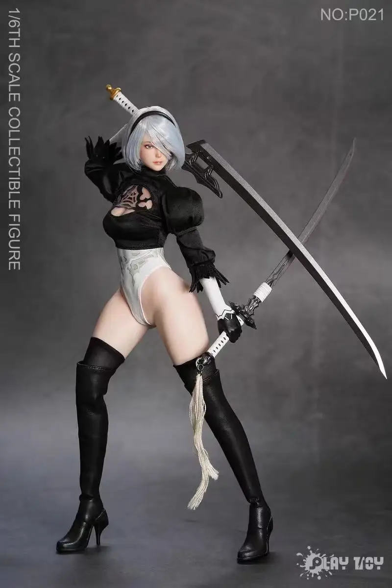 Pré-venda brinquedo de jogo p021 figura nier beleza 2b irmã médica grau silicone corpo 12in 1/6 figura de ação boneca modelo soldado