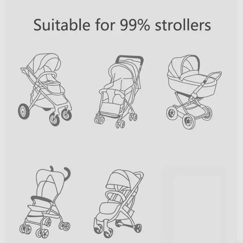 Q22d Pram Crochet Porte-poussette Organisateur Crochets