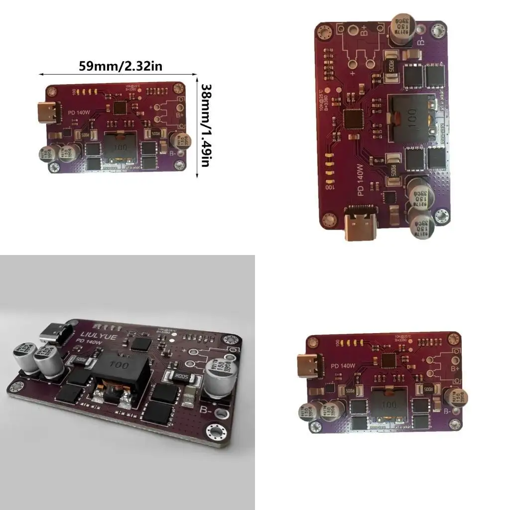 652F Portable 140W PD3.1 3S 3S Lithium Battery Discharge Protective Module Board for Power Tool Management Accessories