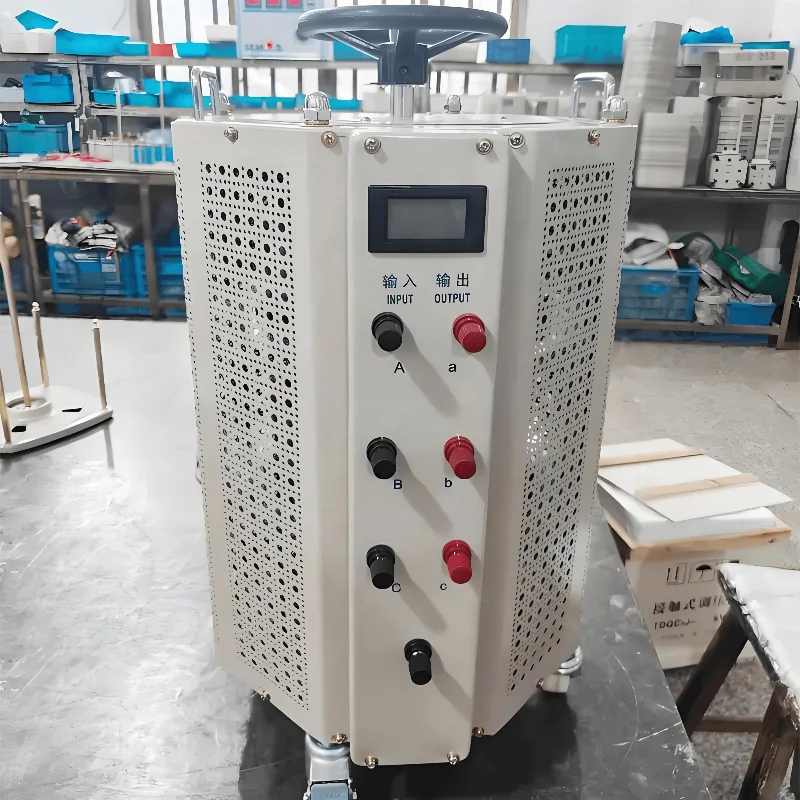 TSGC-60KVA Automatic DC Voltage Regulator 380V Variac Transformer Three Phase Nominal Voltage 50Hz Frequency