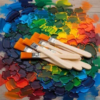 20pcs Small Nylon Bristle Oil Painting Brushes,BBQ Brush Large Medium Small Paint Brushes,Art Pen Brush Nylon Brushes,Tool Brush 5