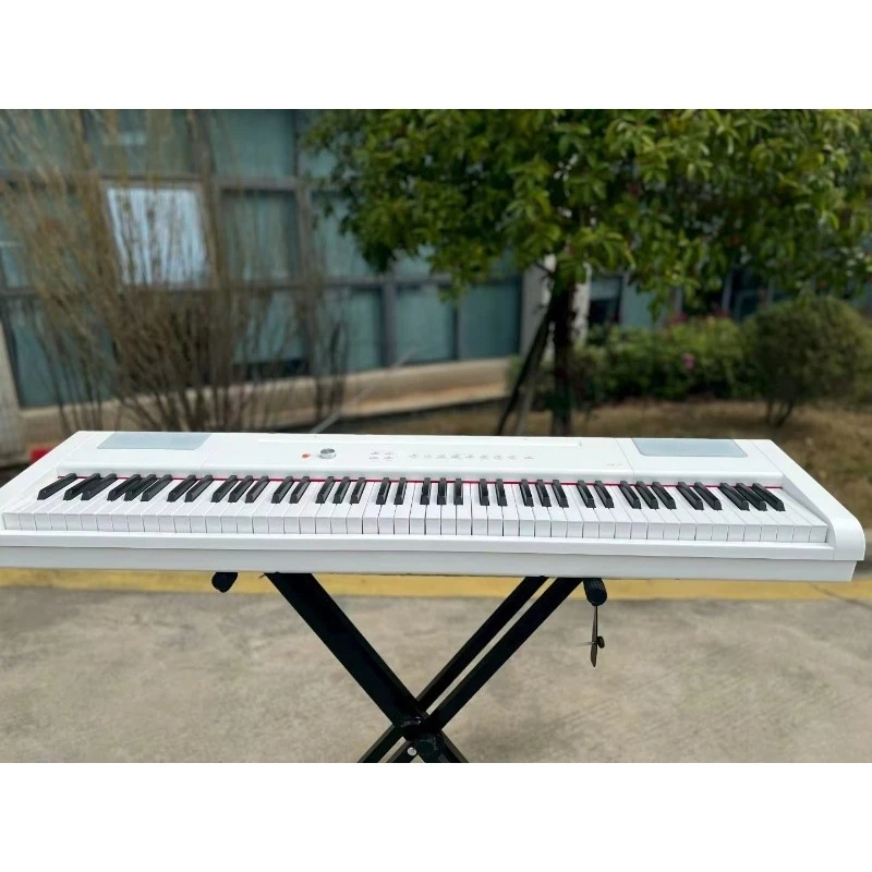 88 Key Weighted Hammer Action Digital Piano Bluetooth MIDI Portable 128 Sounds